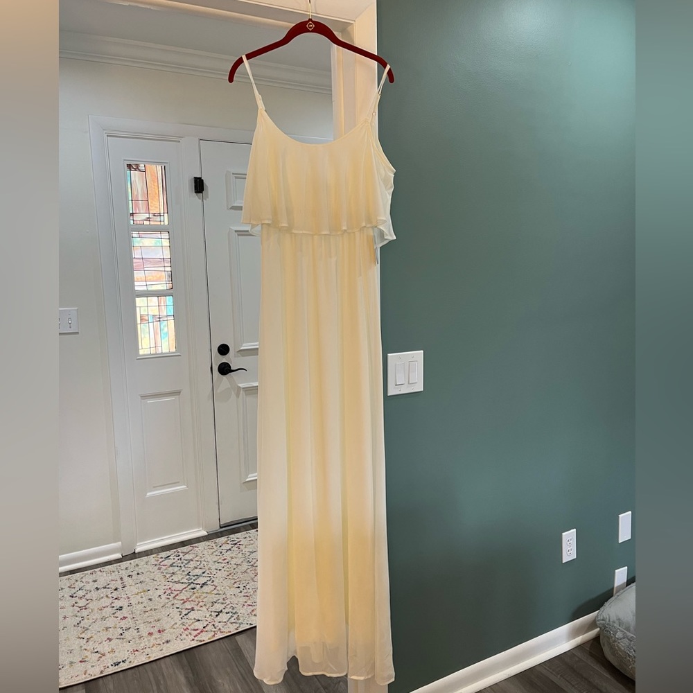 Show Me You Mumu Caitlyn Ruffle Maxi Dress, never worn.